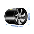 thumbnail image 1 of Metal Duct Fan Duct Exhaust Fan Round Duct Fan Ventilation Exhaust Fan Kitchen Ventilation Fan Duct Fan Powerful Ventilation High Speed Copper Wire Motor Metal Round Exhaust Fan, 1 of 8