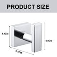 thumbnail image 2 of Gancho simple para toallas de baño, soporte para toallas de baño de acero inoxidable SUS304, gancho para pared de garaje, 2 of 6