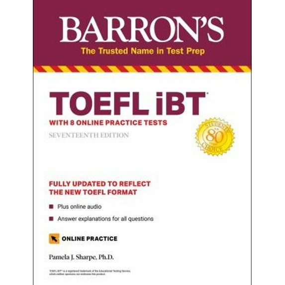 Pre-Owned Barron's Test Prep: TOEFL iBT : with 8 Online Practice Tests (Paperback)