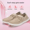 thumbnail image 6 of LUCKY STEP Rhinestone Loafers Shoes Comfort Slip On Mesh Knit Walking Shoes,Beige,Womens, 6 of 10