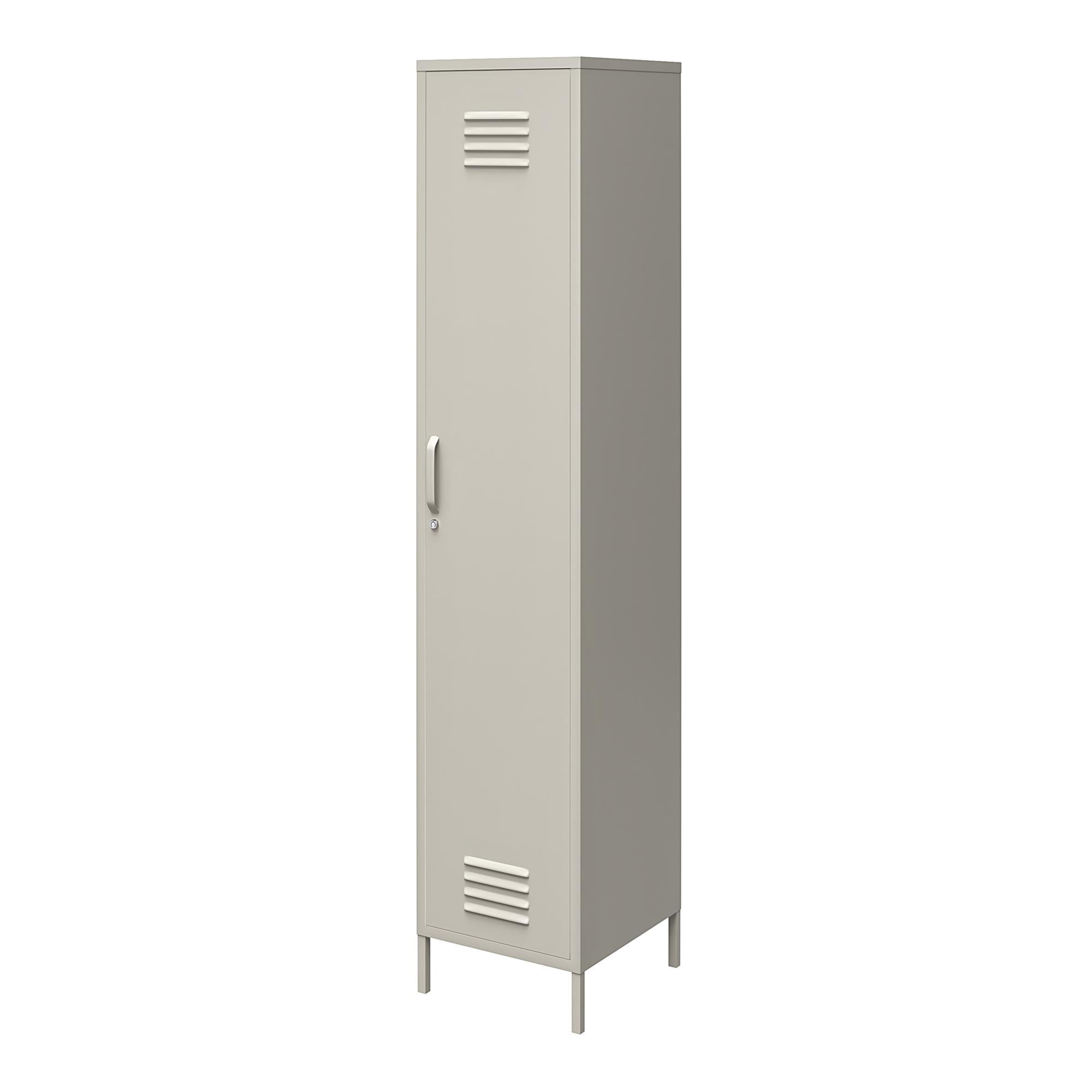 Queer Eye Bradford Single Metal Locker Cabinet, Graphite Gray