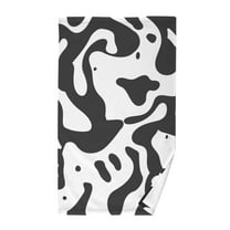 Black and White Graffiti Cotton Face Towels Absorbent Hand Towel Soft Bathroom Towel for Kitchen Hotel Decoration