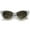 White-Black / Smoke Gradient, variant on Women's Retro Polka Dot Oversize Cat Eye Sunglasses 50mm (Black-White / Smoke Gradient)