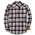 thumbnail image 2 of Dubinik® Men's Flannel Shirts For Men Long Sleeve Pearl Snap Shirts For Men Casual Western Cowboy Plaid Shirts 100% Cotton, 2 of 6