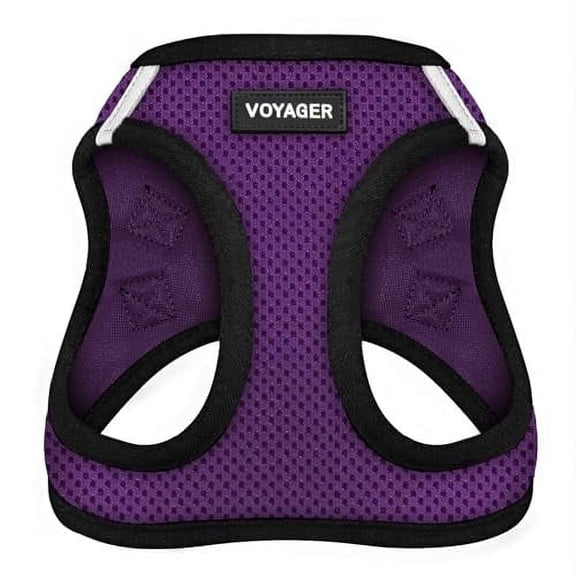 Best Pet Supplies - Voyager Step-in Air Pet Harness - All Weather Mesh - Purple/Black Trim, XXS