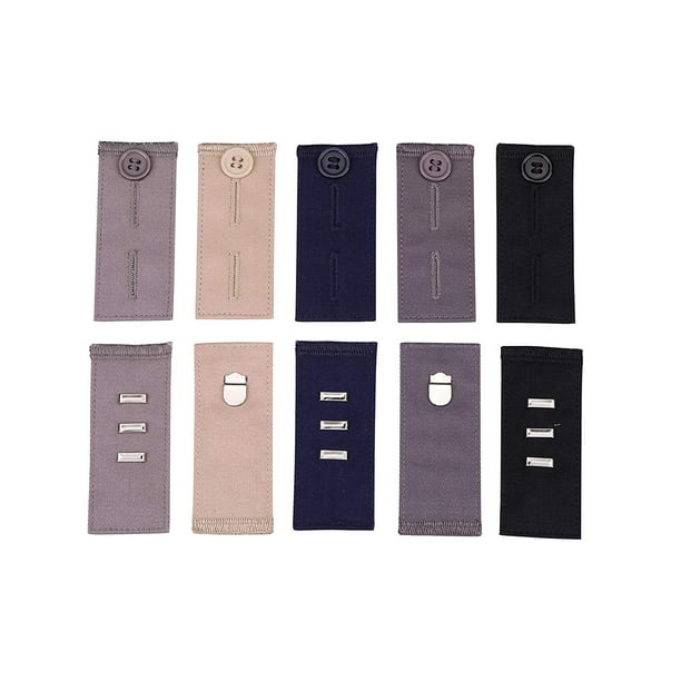 IMART 10 Pack Pants Waist Extender, Hook Button Extenders for Pants