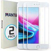 2 Pack Screen Protector for iPhone SE 3 (2022), iPhone SE 2020, iPhone 8, iPhone 7, iPhone 6S/6 Full Coverage Tempered Glass Screen Protector Film Edge to Edge Protection 4.7 Inch