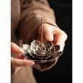 thumbnail image 5 of 1pc Lotus Shaped Incense Burner, Bronze Zinc Alloy Incense Stick Holder, For Home, 5 of 5