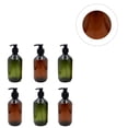 thumbnail image 3 of EeaseCA 6Pcs 500ml Lotion Bottle Shampoo Container Gel Bottle Hand Sanitizer Bottle Portable Pump Bottle Empty Storage Container (Green Light Brown for Each 3Pcs), 3 of 7