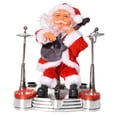 thumbnail image 1 of Bewildely Muñeco de Papá Noel para Navidad/Navidad, instrumento para jugar, regalo, decoración, Año Nuevo, sacudir la cabeza, cantar, adorno que Kits de decoración para fiestas No.02 Bewildely HA008653-02B, 1 of 6