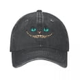 thumbnail image 2 of Disney-gorras de béisbol de Alicia en el país de las maravillas para hombre y mujer, sombrero de estilo desgastado con estampado de gato Cheshire, estilo desgastado, Snapback, Verano Fivean unisex, 2 of 2
