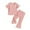 A Pink, variant on Uxgjfwu Girls Summer Outfits Plain Print Short Sleeve Tops and Pants Set Summer Clothes, Sizes 12M-5T,Gray