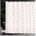 thumbnail image 4 of Ambesonne Japanese Shower Curtain, Spring Cherry Flourish, 69"Wx70"L, Coral White, 4 of 5