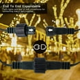 thumbnail image 2 of JUNWELL65ft 200 LED Twinkle Christmas String Lights  Plug in Outdoor Indoor Fairy Lights for Christmas Tree  Patio  Garden  Party  Wedding Decorations(Warm White), 2 of 7