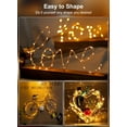 thumbnail image 5 of Fairy String Lights Waterproof 8 Modes with Remote Firefly Twinkle Christmas Lights for Outdoor Wedding Party Decorations(Warm White-Battery box +remote 66FT 200LED), 5 of 6