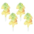 thumbnail image 1 of Plantas suculentas artificiales Uxcell, plantas suculentas falsas, suculentas realistas sin maceta, textura naranja, paquete de 4, 1 of 5