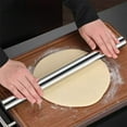 thumbnail image 5 of chaungfeng Smooth Stainless Steel Rolling Pin for Baking Fondant, Pizza, Pie, Pastry, Pasta, Dough, Cookies (12in), 5 of 7
