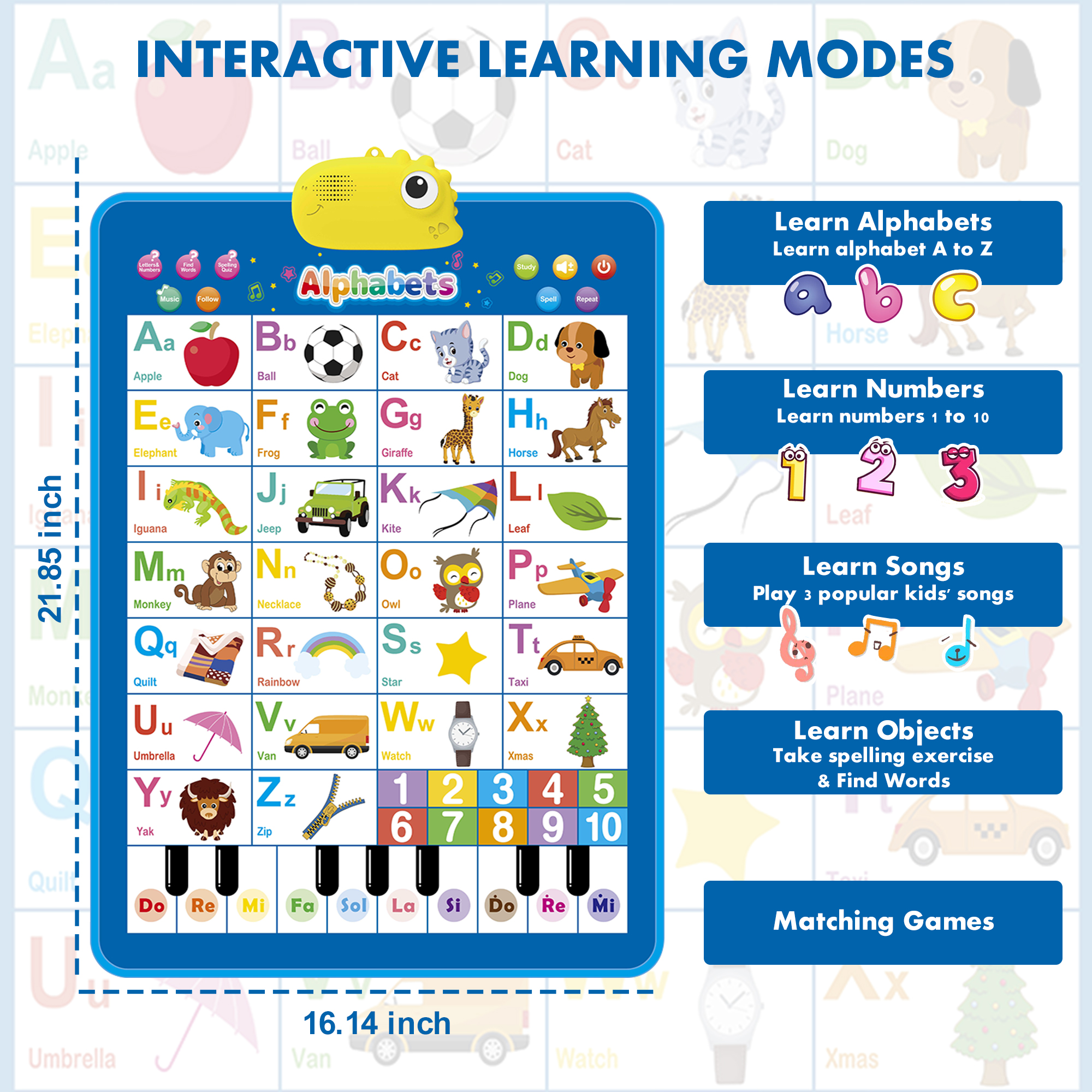 Richgv Interactive Alphabet Learning Poster Wall Chart photo 8