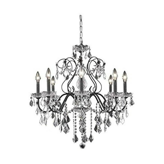 Elegant Lighting St. Francis 26" 8 Light Royal Crystal Chandelier
