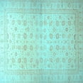thumbnail image 1 of Ahgly Company Indoor Square Oriental Light Blue Traditional Area Rugs, 3' Square, 1 of 4