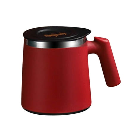 

Insulated Coffee Mug With Handle -Coffee Cup Travel Mug Sliding Lid For -Proof Wine Glass Shape Tumbler With Double Walled Vacuum Stainless Steel Keeps Beverages Hot Or Cold 420ml Clearance