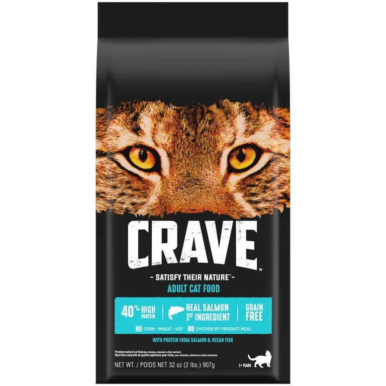 Crave Grain Free High Protein Dry Cat Food With Salmon & Ocean Fish, 2 Lb photo 1