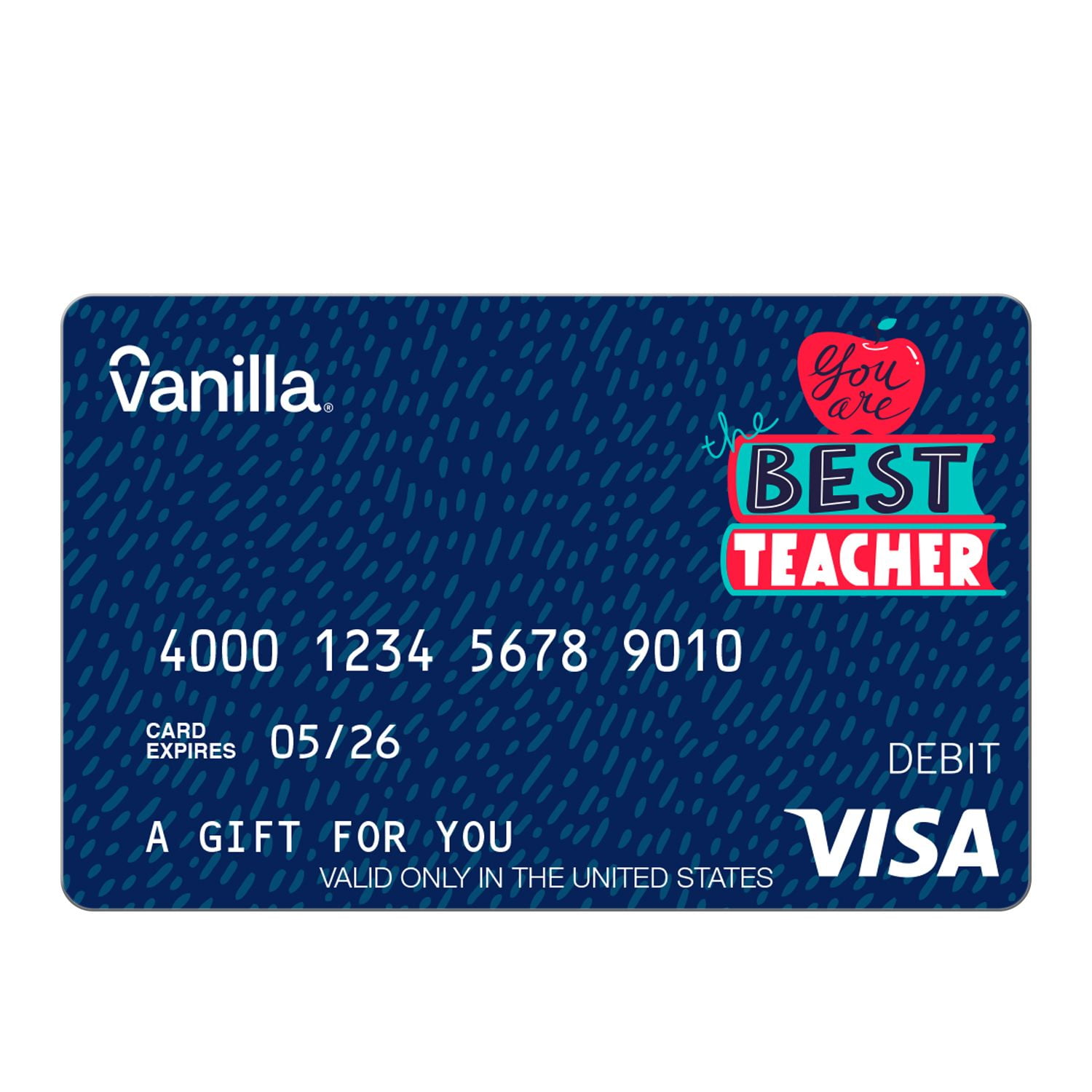 25 Best Teacher Vanilla Visa® eGift Card