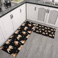 thumbnail image 2 of Bulldog Dog and Footprints Kitchen Rugs Sets Of 2,Anti Fatigue Kitchen Mat Rugs Non Slip Washable,Decorative Kitchen Floor Mats for Kitchen,Sink,Laundry,17"x30"+17"x47", 2 of 7