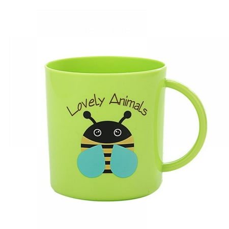 

Kids Cups 1 Piece Animals Print Durable Plastic Cup with Handle