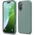 thumbnail image 1 of KOMI Compatible with iPhone 16 Pro Max Case, Premium Liquid Silicone Case, Full Body Protective Cover, Shockproof, Slim Phone Case, Anti-Scratch Soft Microfiber Lining, 6.9 inch Midnight Green, 1 of 5