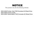 thumbnail image 2 of Rear Right Suspension Strut Coil Spring Assembly 78A-15372 For Toyota Corolla Matrix Pontiac Vibe, 2 of 2