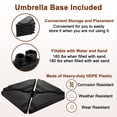 thumbnail image 5 of 10ft Square Cantilever Patio Umbrella for Outdoor Shade, Tan Navy-with Based Style A, 5 of 5