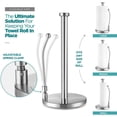 thumbnail image 4 of Paper Towel Holder Countertop - Easy Tearing Paper Towel Dispenser - Freestanding Paper Towel Holder with Weighted Base for Kitchen, Bathroom, Bedroom, 4 of 7