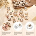 thumbnail image 4 of Uxcell 10pcs 16L Round White Faux Pearl Buttons 10mm 3/8" Gold Metal Shank Sewing Buttons Replacement DIY Small Button for Sewing Clothing Bridal Wedding Dress DIY Crafts, 4 of 7