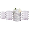 thumbnail image 1 of Galateo Capri Collection Bolla Verres à Boire en Borosilicate en Forme de Bulle Rosé - Ensemble de 4, 1 of 6
