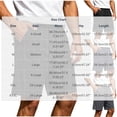 thumbnail image 3 of TEAJOPSUU Men's Cargo Shorts Casual Elastic Waist Drawstring Quick Dry Gym Beach Sports Shorts with Pockets D-Black, 3 of 8
