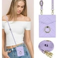 thumbnail image 4 of MYKOMI Phone Case for Motorola Razr 40 Ultra/Moto Razr Plus 2023 Wallet Cover with RFID Blocking Ring Crossbody Wrist Strap Stand Credit Card Holder Purse Cell Razr+ + 5G XT2321-3 Women Girls Purple, 4 of 7
