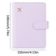 thumbnail image 2 of Bolsa de pasaporte de cuero con múltiples ranuras para tarjetas, protección multifuncional de identificación, cierre a presión, púrpura lavanda, 2 of 2