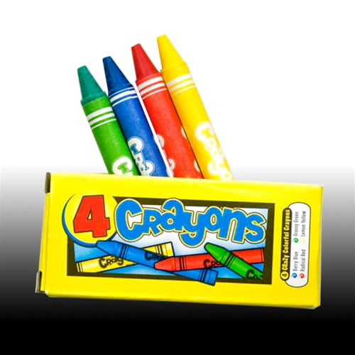 Blue and Green C276C Crayola Crayons Box Of 4 Yellow Red 