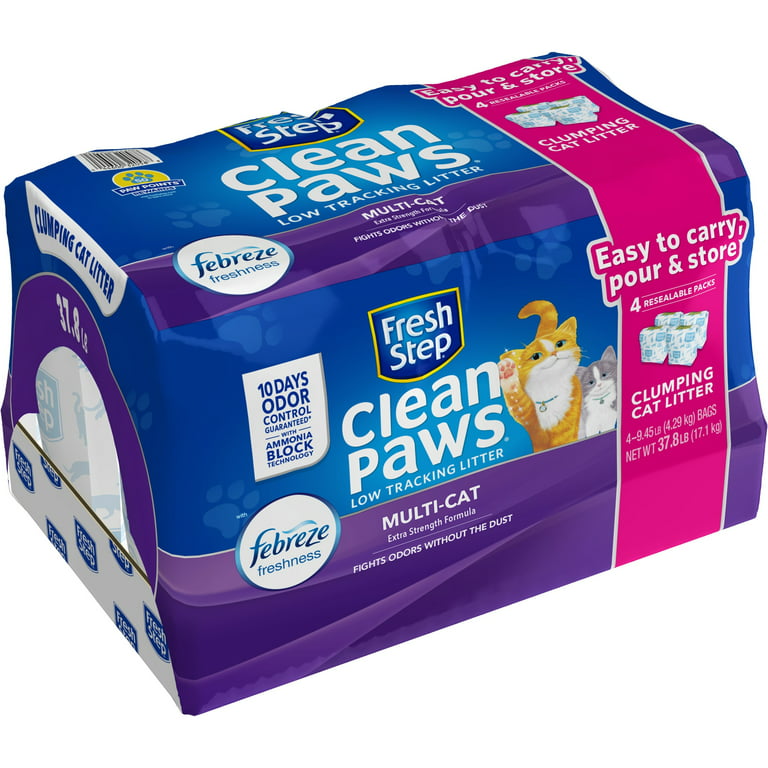 Clean Paws® Multi-Cat Scented Litter with the power of Febreze