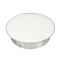 Uxcell Chimney Hole Cap, 160mm(6.3 Inch) Tightness Adjustable Round Stainless Steel Flue Hole Cover Stove Pipe Cap Pipe Cover for Kitchen Balcony Sewer, Silver Tone