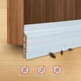 thumbnail image 2 of Door Draft Tape Door sweep Door draft stopper Door sweeper for draft Stopper Under Door Seal 39" Length for Door Sweep Soundproof Door Draft Blocker - White, 2 of 8