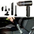 thumbnail image 1 of Aspiradora de mano para coche, miniaspiradora portátil multiusos, inalámbrica, plumero de aire para el hogar, teclado de coche, pelo de mascota Negro Dorado, 1 of 8