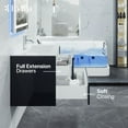 thumbnail image 5 of Eviva Luna 32" Dark Grey Wallmount Bathroom Vanity with Integrated Porcelain Sink, 5 of 5