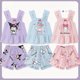 thumbnail image 1 of Conjunto de pijama de dibujos animados de Sanrio Kuromi Kids Cinnamoroll, bonito conjunto de verano de manga corta para niñas y niños de My Melody, regalo para niños, 1 of 3