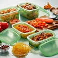 thumbnail image 4 of Lekue Reusable Silicone Food Storage Box Container set of 3. Set includes: 0.2L, 0.5L, 1.0L, 4 of 4