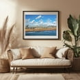 thumbnail image 3 of The Pacific, Newport Beach 05 - Newport Beach California Photography Beach Coast Palm Tree Skyline Beach House Ocean Seaside Black Framed Wall Art Print 16 x 24 inches, 3 of 4