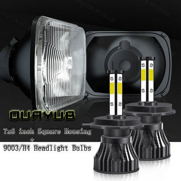 Pair 5x7 7x6 led Headlights for Toyota Pickup 82-1995 Tacoma 4Runner 84-1991