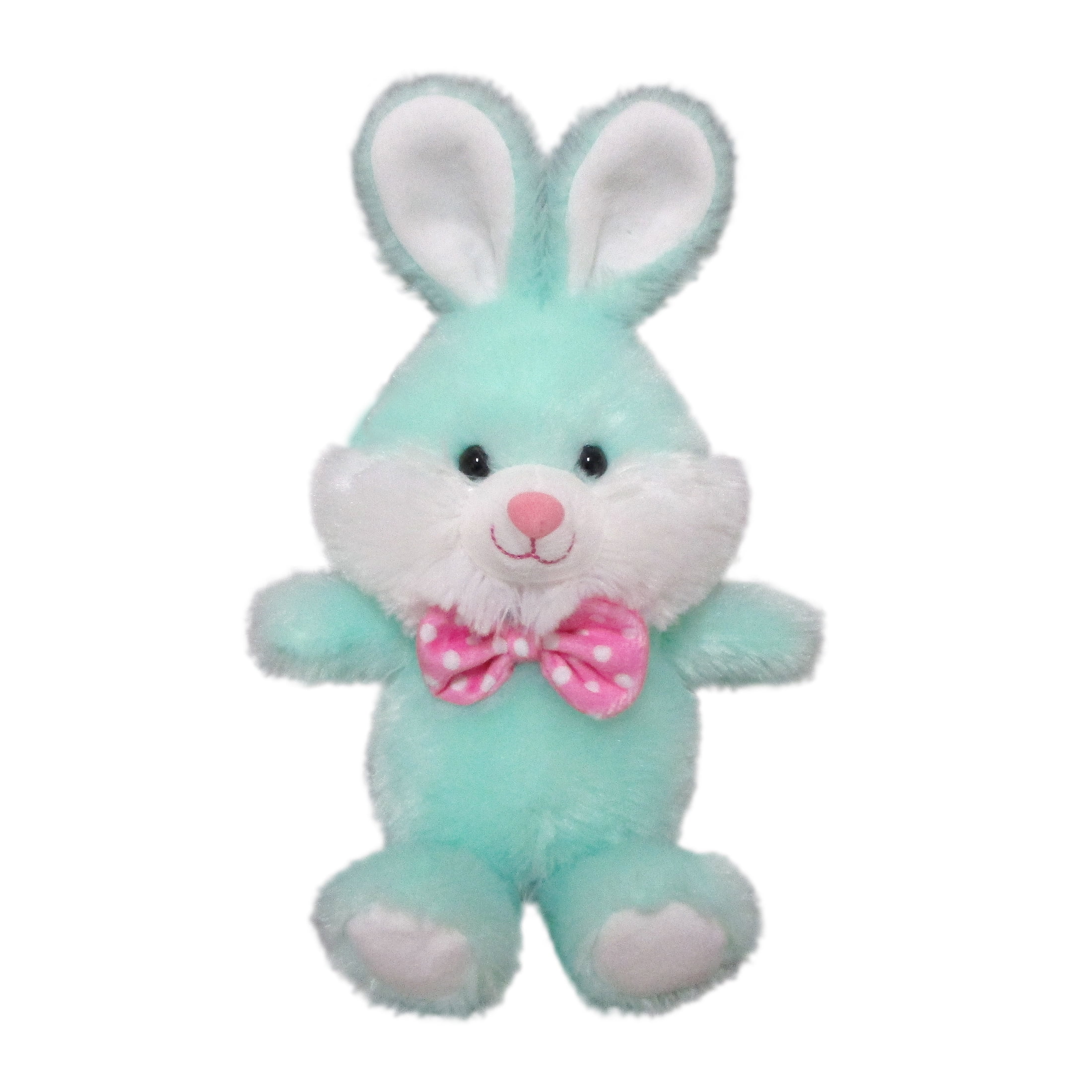 Way To Celebrate Easter Plush 7inch Small Bowtie Bunny Blue Plush