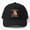 Black, variant on Even Baddies Get Saddies Chubby Cat Baseball Hat, Feline Mood Quote Design, Classic Gift Cap